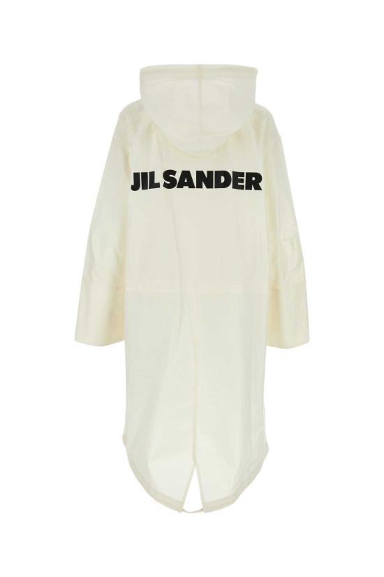  질샌더 자켓 질 샌더 코튼 파카 아이보리 - JIL SANDER