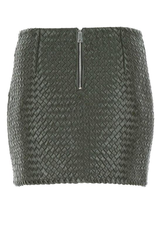  보테가베네타 숏 스커트 보테가 베네타 미니 스커트, 아미 그린 색상 - BOTTEGA VENETA