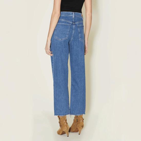  르장 데님 팬츠 미아 릴렉스드 스트레이트 진 데저트 크리스탈 - LE JEAN