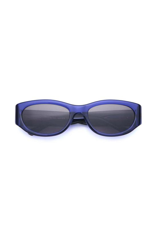  크랩 아이웨어 선글라스 펑크 펑크 선글라스 크리스탈 네이비 프레임 & 그레이 렌즈 - CRAP EYEWEAR