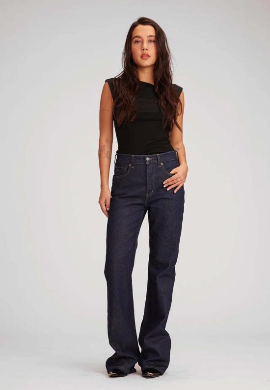  에티카 데님 팬츠 ética Echo High Rise Boot Jeans Greenwich - ETICA
