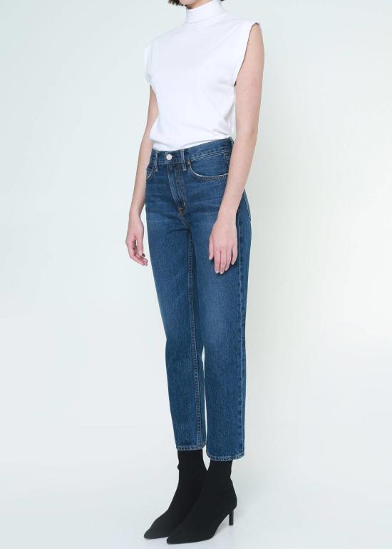  노엔드 데님 데님 팬츠 미아 테이퍼드 클래식 슬림핏 스트레이트 레그 진 (시애틀) - NOEND DENIM