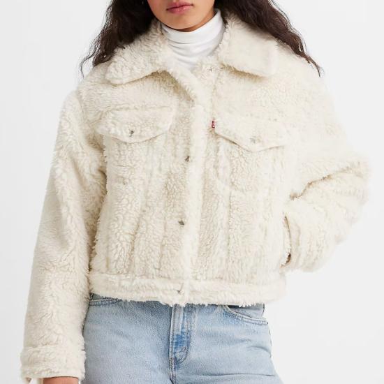  리바이스 코트 Levi's Baby Bubble Sherpa Trucker Jacket 코코넛 밀크