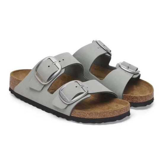  버켄스탁 샌들 애리조나 빅 버클  퓨어 세이지 - BIRKENSTOCK