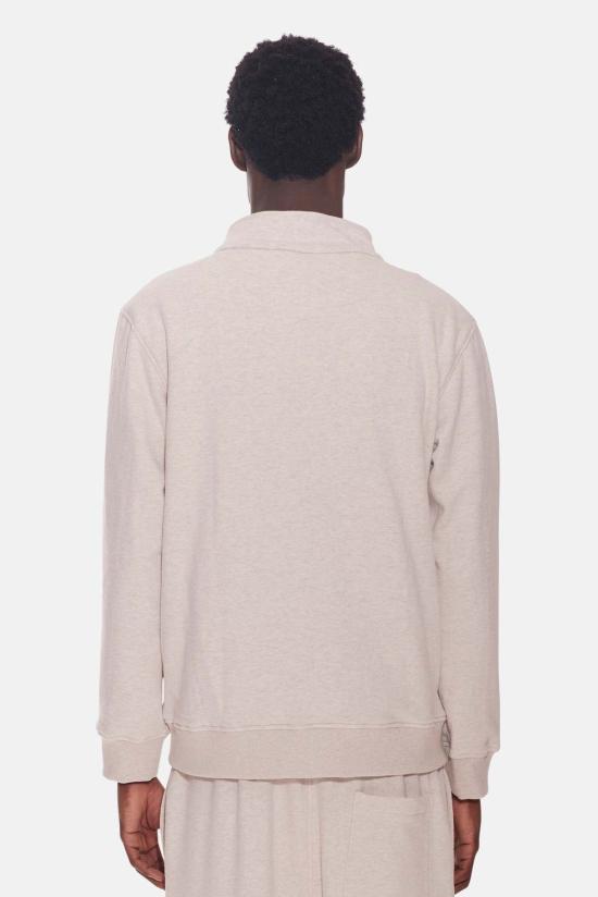  블루&크림 긴팔 티셔츠 BCFW24T91 OAT HEATHER - BLUE&CREAM