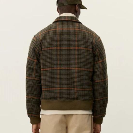 레듀 자켓 Les Deux Varsity Houndstooth 재킷 티크 - LES DEUX