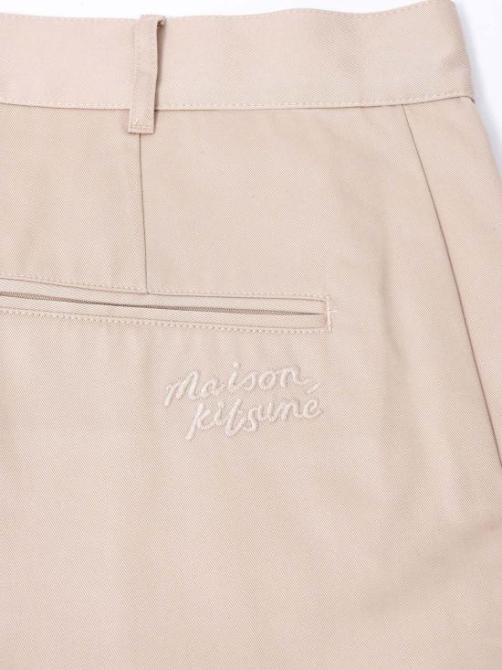  메종키츠네 치노 팬츠 메종 키츠네 스트레이트 치노 라이트 베이지218 - MAISON KITSUNE