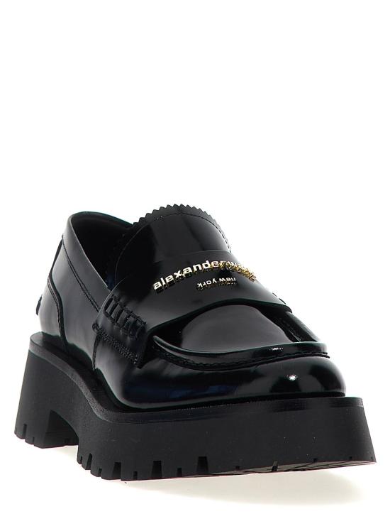  알렉산더 왕 로퍼 카우하이드 슬립온  블랙 - ALEXANDER WANG