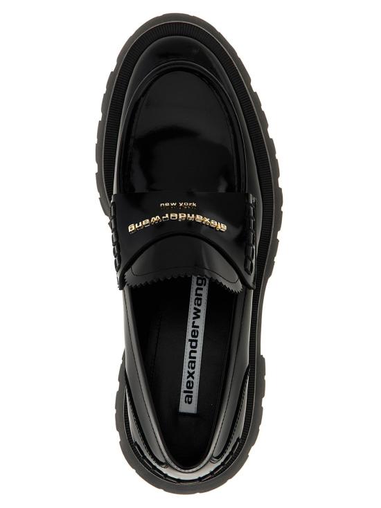  알렉산더 왕 로퍼 카우하이드 슬립온  블랙 - ALEXANDER WANG