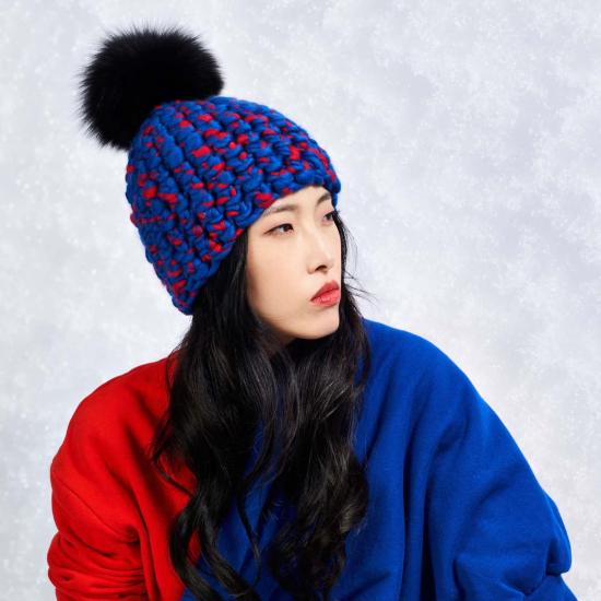  미샤램퍼트 비니 미샤 램퍼트 블루/레드 비니 폼스터 + 블랙 XL 폼