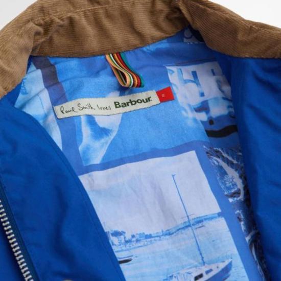  바버 자켓 어스 폴 스미스 러브스  슈가럼프 베데일 캐주얼 재킷 로얄 블루 - BARBOUR