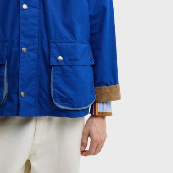  바버 자켓 어스 폴 스미스 러브스  슈가럼프 베데일 캐주얼 재킷 로얄 블루 - BARBOUR