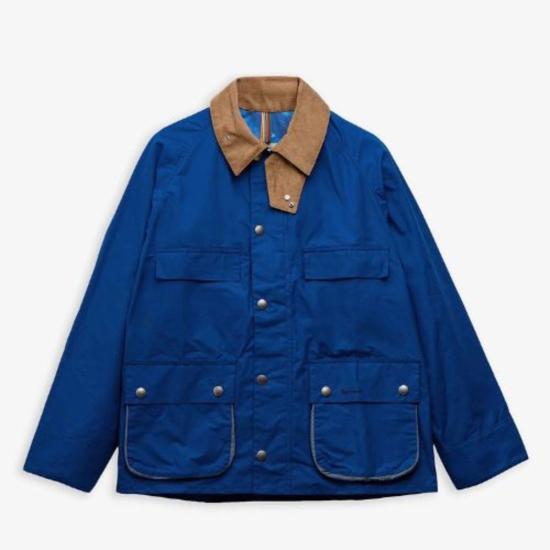  바버 자켓 어스 폴 스미스 러브스  슈가럼프 베데일 캐주얼 재킷 로얄 블루 - BARBOUR