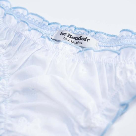  르 부두아르 로스앤젤레스 팬티 Leboudoirloangeles 라 실비 보우 코튼 탕가 - LE BOUDOIR LOS ANGELES