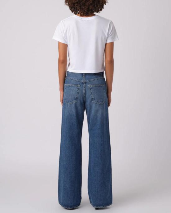  아모 데님 데님 팬츠 프리다 와이드 레그 진 어드마이어 - AMO DENIM