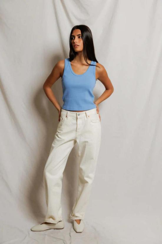  퍼펙트 화이트 티 민소매 티셔츠 블론디 탱크 - PERFECT WHITE TEE