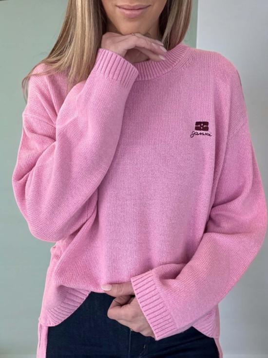  가니 스웨터 울 니트 크루넥