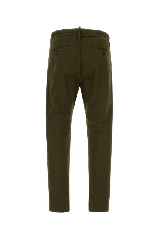  디스퀘어드2 치노 팬츠 Dsquared2 올리브 그린 스트레치 코튼  올리브 그린 - DSQUARED2