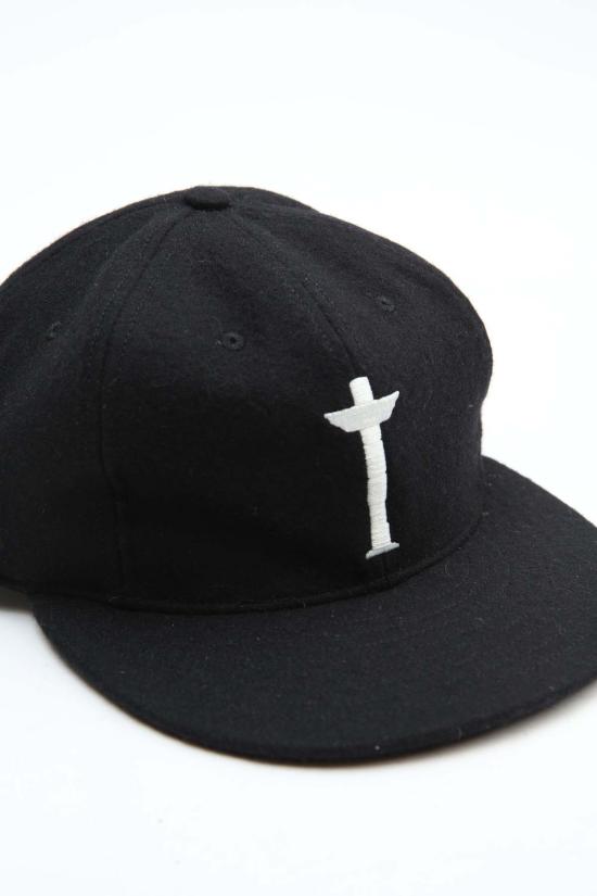  토템 브랜드 컴퍼니 모자 에베츠 X 토템 브랜드 캡 블랙 울 - TOTEM BRAND CO.