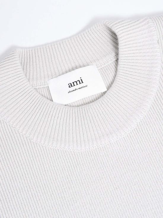  아미 긴팔 티셔츠 레드 ADC 크루넥 스웨터 초크 - AMI