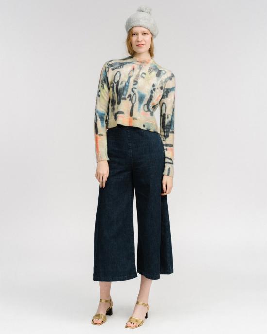  레이첼 코미 스웨터 대시 프린트 모헤어 풀오버 엠마 프린트 - RACHEL COMEY