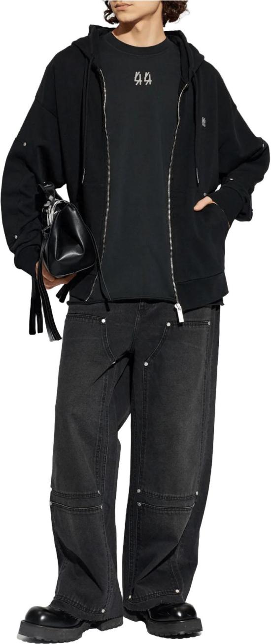 26FW 44레이블 스트레이트 팬츠 HPOSTARDENIMPANTEIGENGRAU DONKERGREY - 44 LABEL