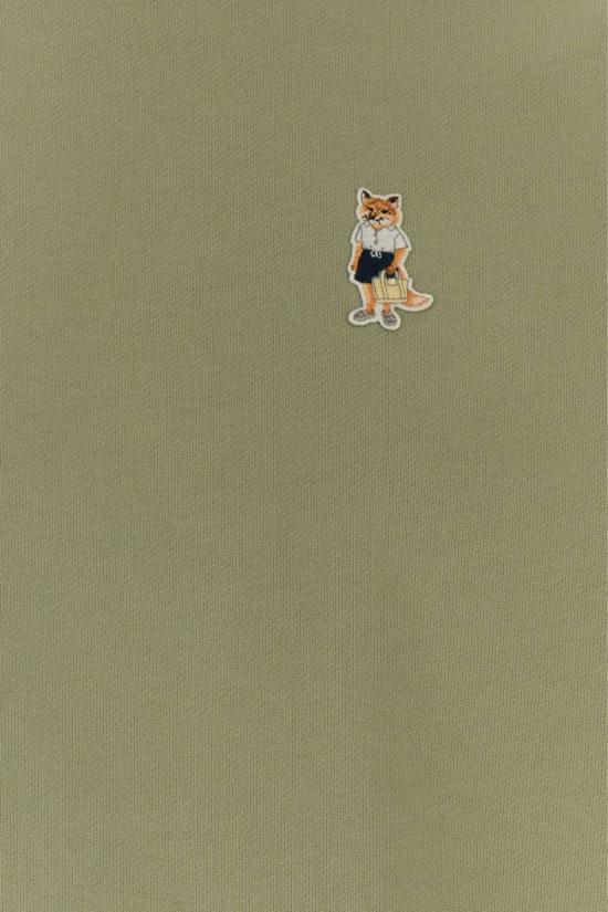  메종키츠네 스웨터 메종 키츠네 코튼 스웨트셔츠 더스티 그린 - MAISON KITSUNE