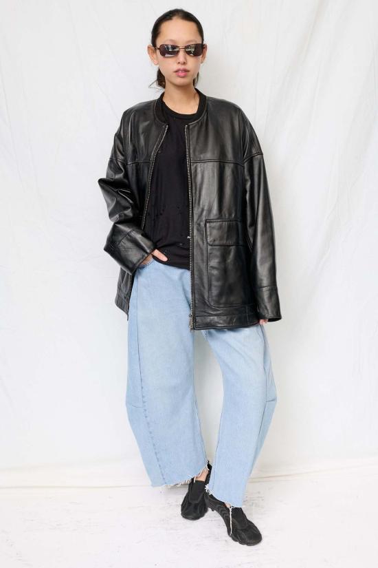  어셈블리 뉴욕 패딩 어셈블리 블랙 나파 가죽 파카 재킷 - ASSEMBLY NEW YORK