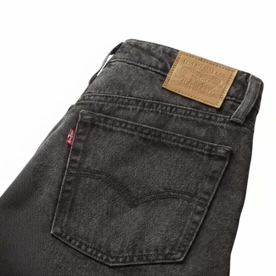  리바이스 데님 팬츠 배기 대드 배럴 진 블랙 - LEVI'S
