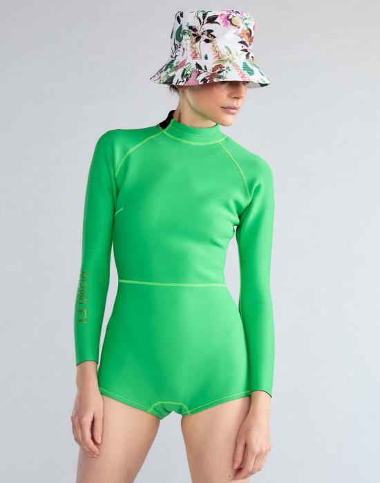  신시아 로리 비치웨어 신시아 로울리 치키 플로럴 잠수복 그린