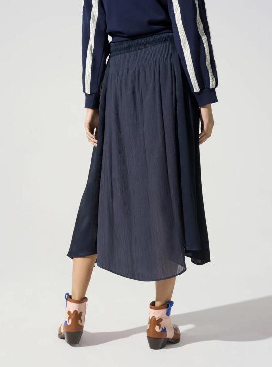  skirts 롱 스커트 스커트, 허리끈이 있는 긴 고무줄 스커트, 나비넥타이 모양 - OTHER BRANDS