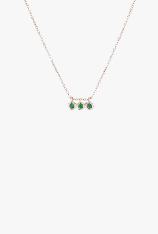  제니 권 디자인스 목걸이/팬던트 제니 권 디자인 3 에메랄드 목걸이 - JENNIE KWON DESIGNS