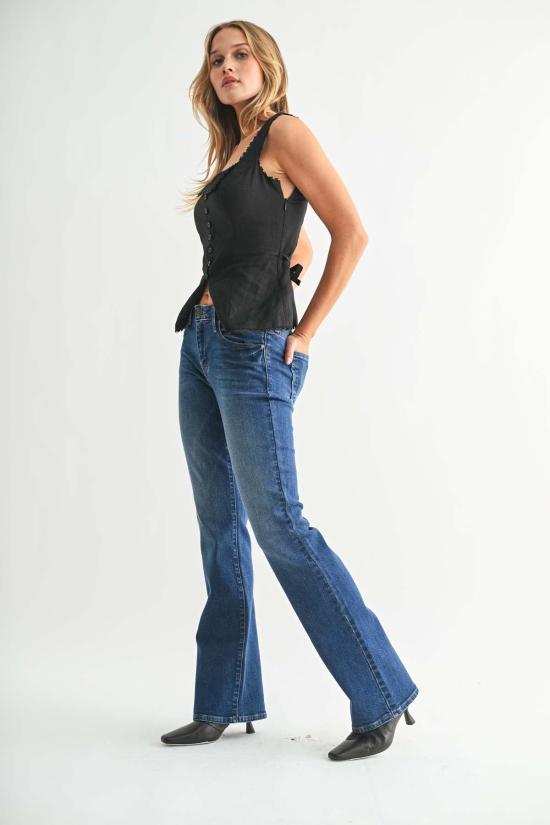  저스트 블랙 데님 데님 팬츠 BP478J BLUE - JUST BLACK DENIM