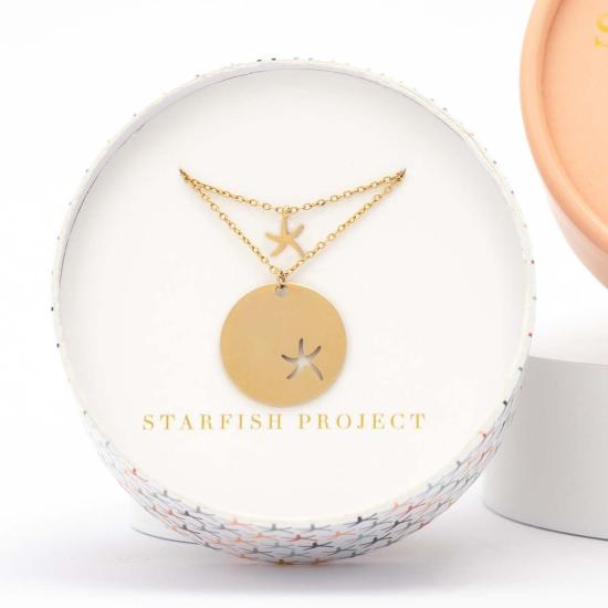  스타피쉬 프로젝트 목걸이/팬던트 커뮤니티 골드 스타피쉬 목걸이 세트 - STARFISH PROJECT