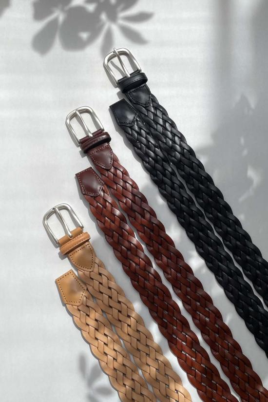  SAMUEL FALZONE 벨트 사무엘 팔존 우븐 가죽 - OTHER BRANDS