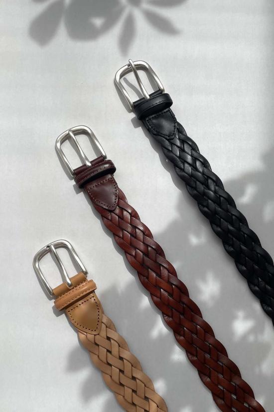  SAMUEL FALZONE 벨트 사무엘 팔존 우븐 가죽 - OTHER BRANDS
