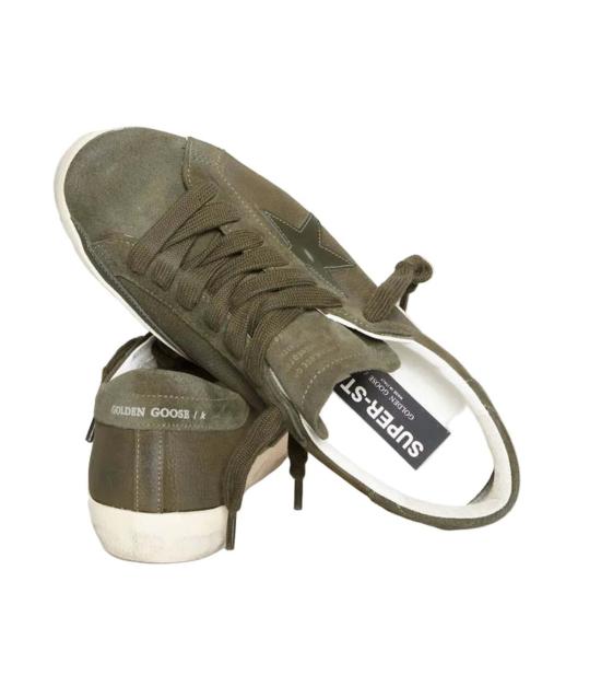  골든구스 스니커즈 골든 구스 슈퍼스타  올리브 나이트 - GOLDEN GOOSE