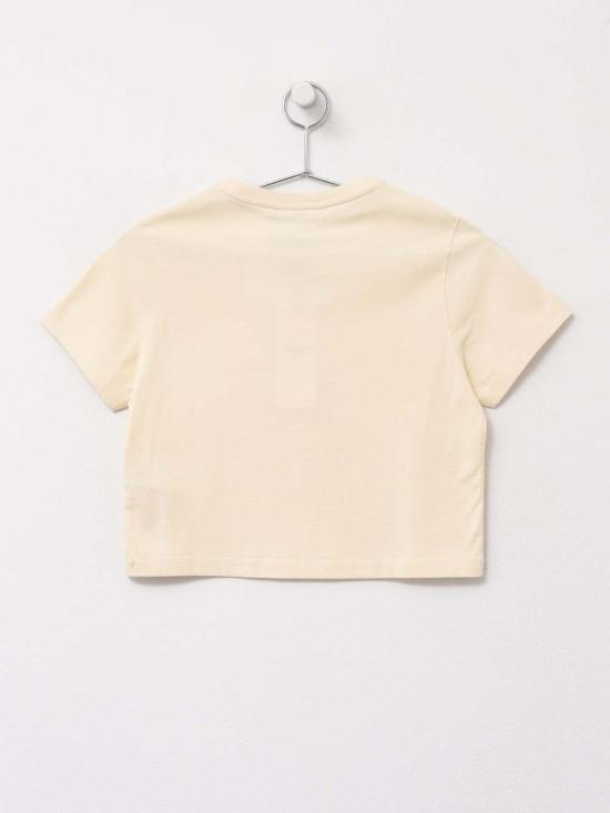  메종키츠네 베이비 폭스 패치 베이비 티셔츠 MW00105KJ0008 CREAM - MAISON KITSUNE