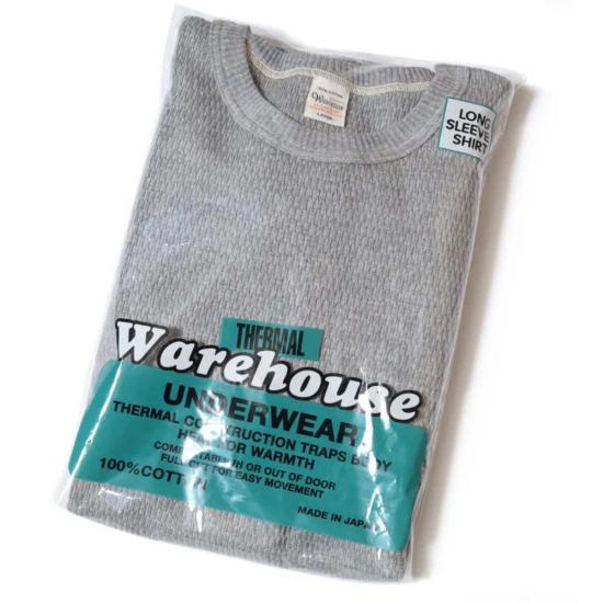  웨어하우스 긴팔 티셔츠 Warehouse & Co. Lot 5903 4바늘 크루넥 와플 - WAREHOUSE