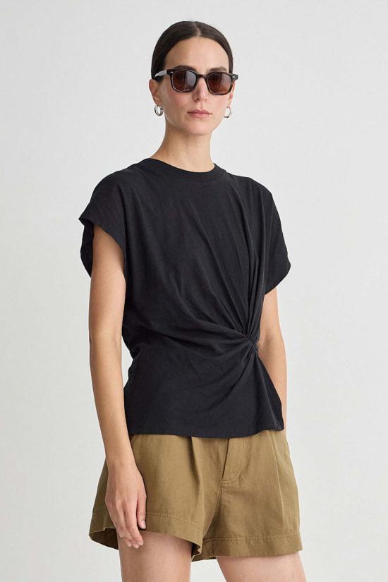  어피스 어파트 반팔 티셔츠 Apiece Apart Volta Twist Top - APIECE APART
