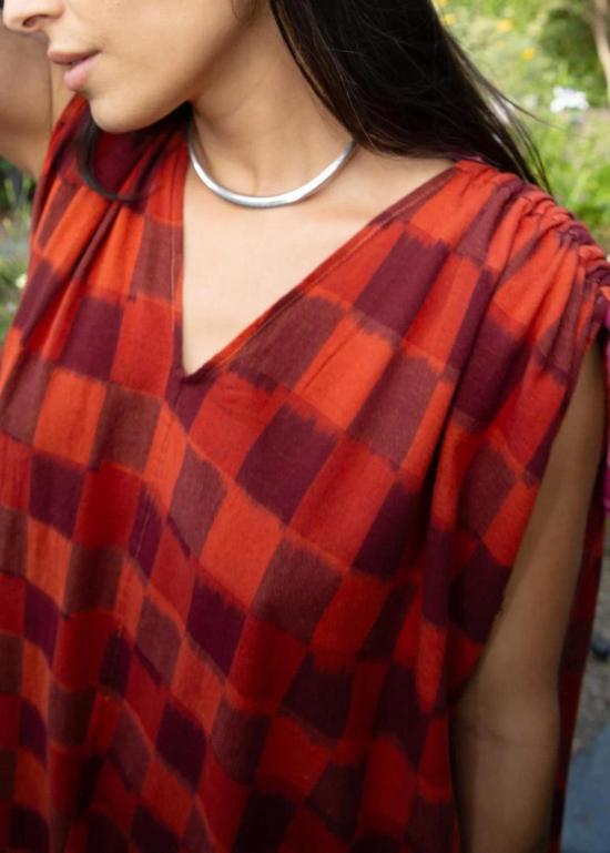  론 비치웨어 Lwn Quill Caftan Cerise - LWN
