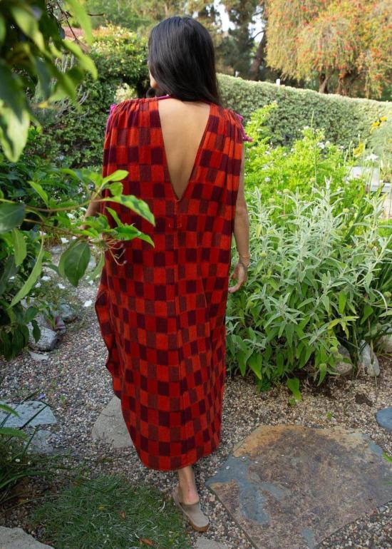  론 비치웨어 Lwn Quill Caftan Cerise - LWN
