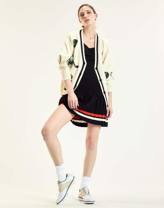  신시아 로리 가디건 신시아 로울리 패치워크  클라우드 화이트 - CYNTHIA ROWLEY