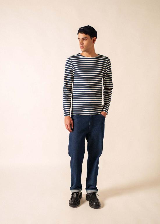  세인트제임스 스웨터 Saint James Meridien Moderne Breton 셔츠 네이비/에크루 - SAINT JAMES