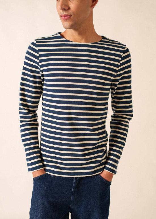  세인트제임스 스웨터 Saint James Meridien Moderne Breton 셔츠 네이비/에크루 - SAINT JAMES