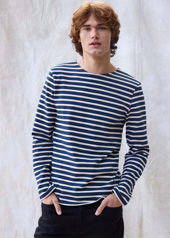  세인트제임스 스웨터 Saint James Meridien Moderne Breton 셔츠 네이비/에크루 - SAINT JAMES
