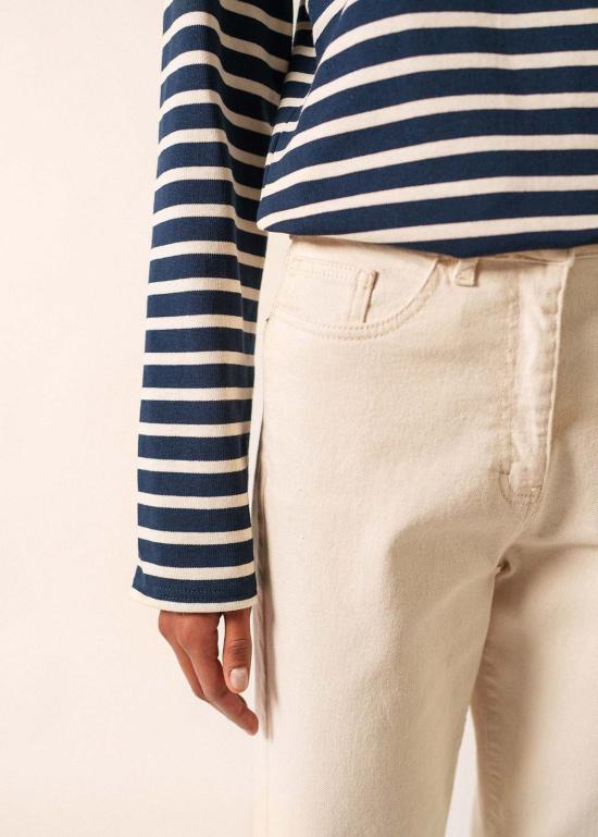  세인트제임스 스웨터 Saint James Meridien Moderne Breton 셔츠 네이비/에크루 - SAINT JAMES