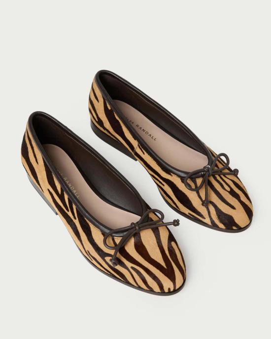  로플러랜달 플랫 슈즈 뢰플러 랜달 노엘 발레 플랫 제브라 - LOEFFLER RANDALL