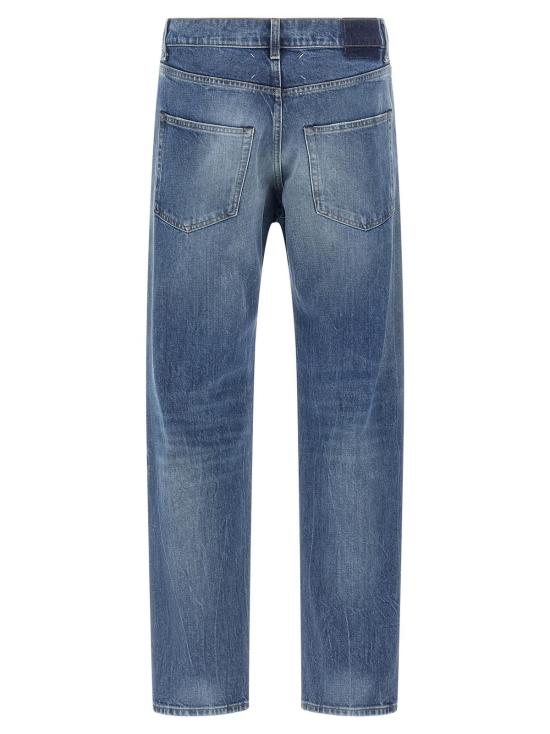  마르지엘라 데님 팬츠 메종  코튼 스트레이트 레그 진 블루 - MAISON MARGIELA