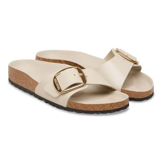  버켄스탁 뮬/슬리퍼 마드리드 빅 버클 가죽 슬림 샌들 - BIRKENSTOCK